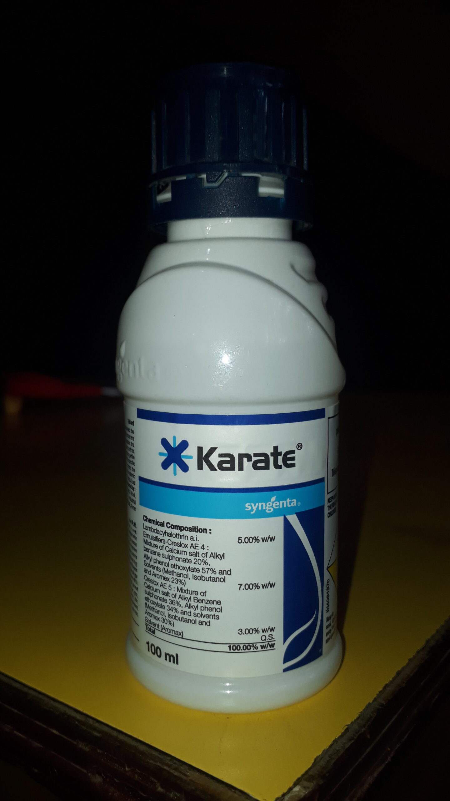 Karate insecticide product packaging